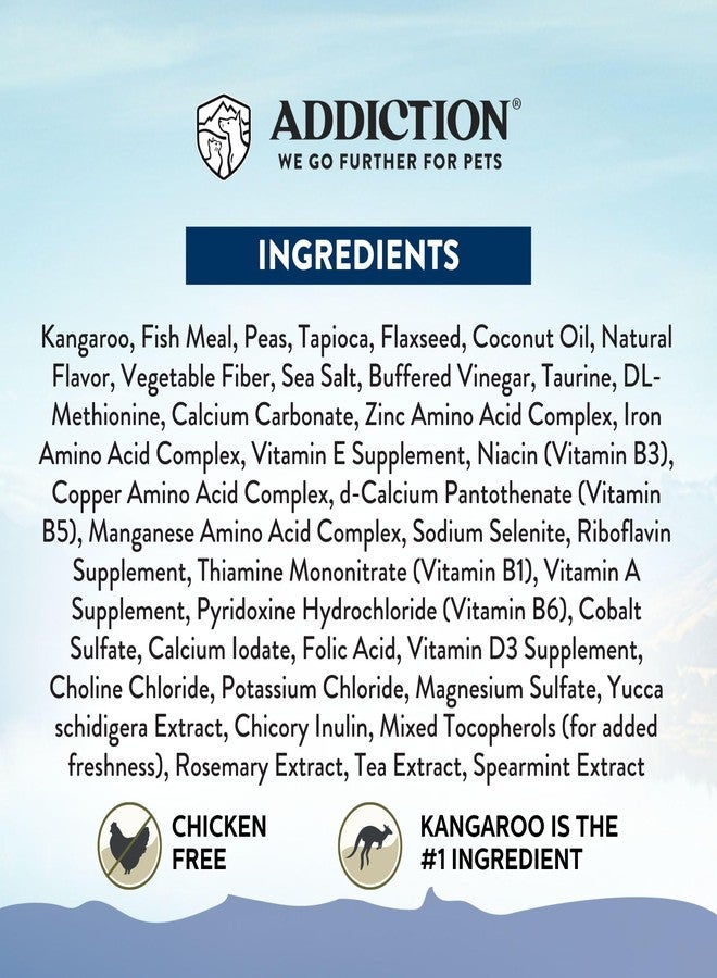 Addiction Wild Kangaroo Feast Dry Cat Food – Limited Ingredients, Novel Protein for Cats with Sensitive Skin & Stomach – Chicken Free & Grain-Free - Made in New Zealand 4lb - Image 5